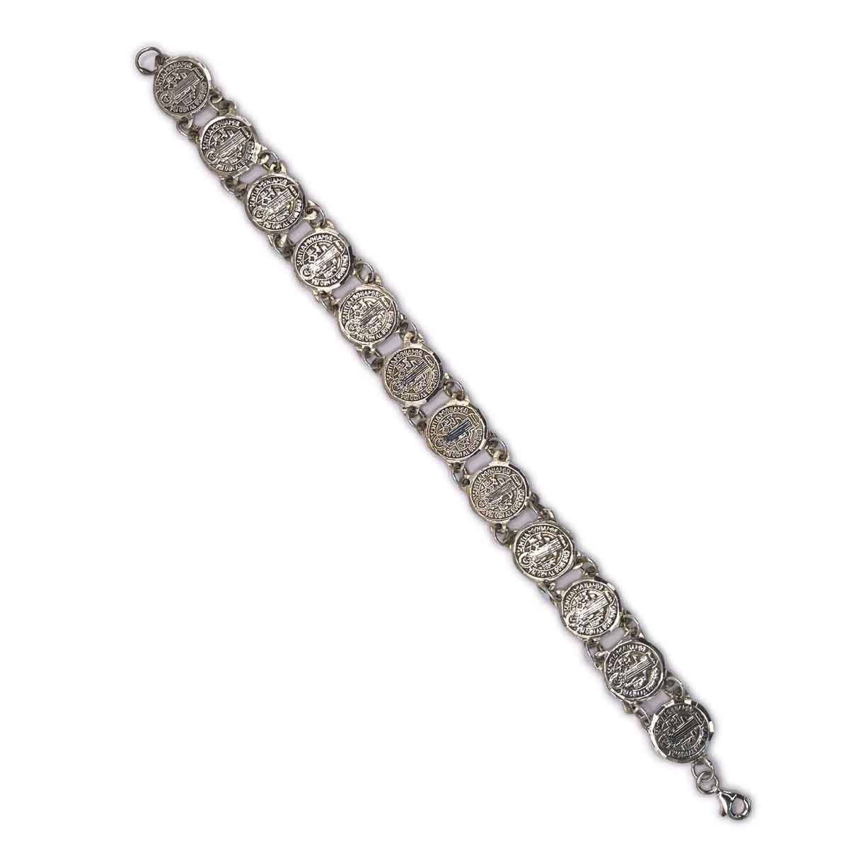 Saint Benito Silver Bracelet